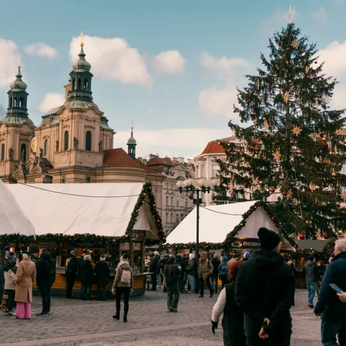 praga mercatini close up shot